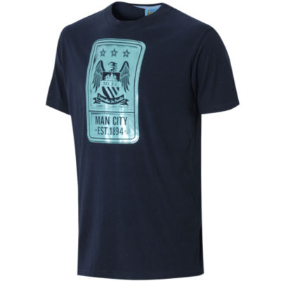 Official Team Manchester City Label T-Shirt