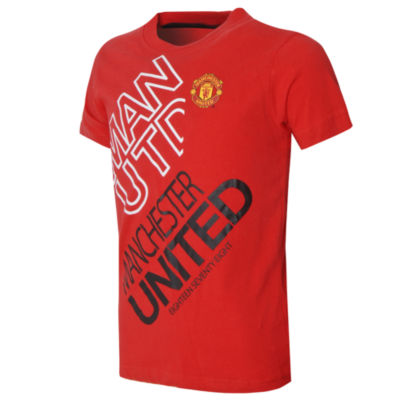 Official Team Manchester United Angle T-Shirt