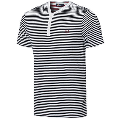 Y-Neck Striped T-Shirt