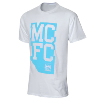 Official Team Manchester City Block T-Shirt