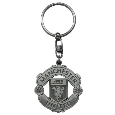 MUFC Antique Crest Keyring