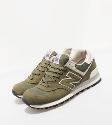 574 Suede Olive/Beige