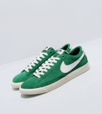 Blazer Low Vintage Suede Green/White
