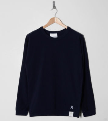 x Marc Newson Elbow Saver Long Sleeved T-Shirt Dark Navy/White