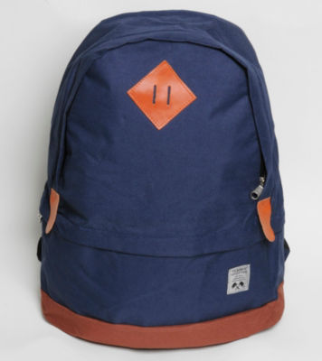 Daypack Backpack Navy/Brown