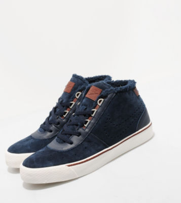 Hachi Suede Obsidian Navy/Brown/White
