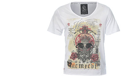 Tropical Scene Fashionshirts on Henleys Intro V Neck T Shirtwith Cashback From Bank Fashion