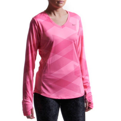 Nike V-Neck Long Sleeve T-Shirt