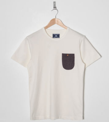 Winthrop Pocket T-Shirt Ecru/Purple