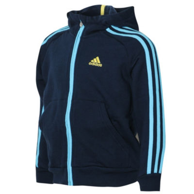 Adidas  Essentials 3 Stripe Hoody Childrens