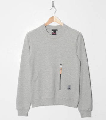 Monterey Crew Sweatshirt Grey Marl/Black