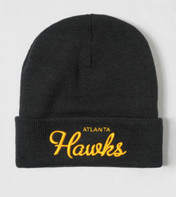 Script Cuffed Beanie Black